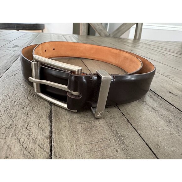 LOUIS VUITTON Louis Vuitton Belt Brown Dark Brown Large - Picture 1 of 6